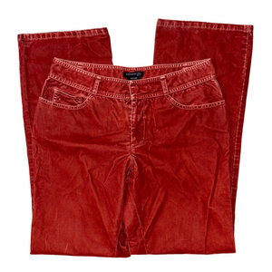 Kenneth Cole Women's Red Corduroy Pants Size 6 p